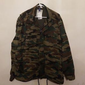 MENS NEW CAMO H&M JACKET SIZE LG VINTAGE FIT